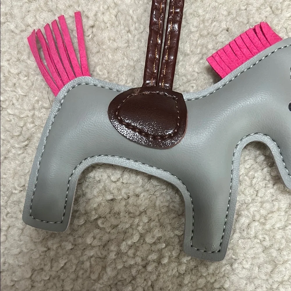 Pink and Gray Horse Bag Charms - Picture 2 of 9